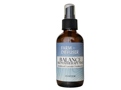 •	BALANCE aromatic mist with Australian sandalwood frankincense Oregon lavender California lemon | Farm to Diffuser