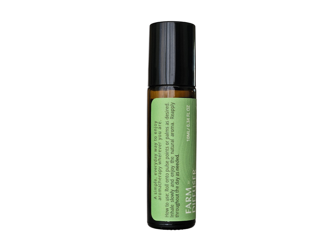 CLEAR aromatherapy roll-on with lime lemon rosemary in sweet almond oil | Farm to Diffuser