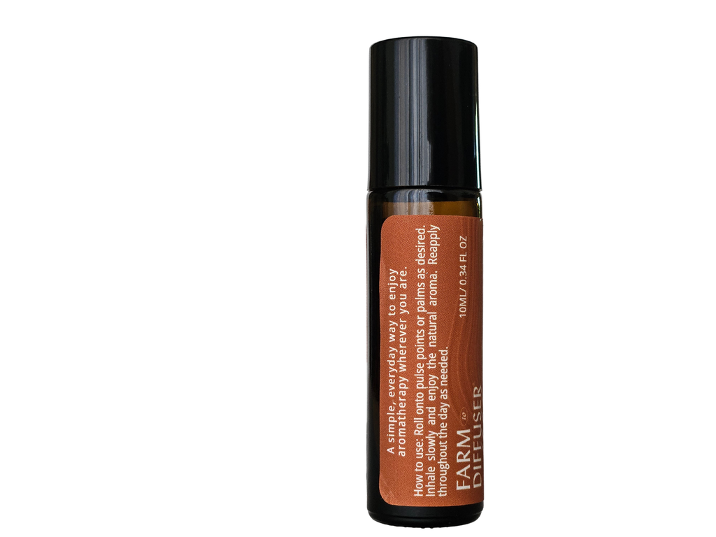 DEFEND aromatherapy roll-on with clove eucalyptus rosemary white sage in sweet almond oil | Farm to Diffuser